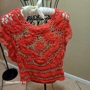 Divine Crochet Festival Top missing size and tag looks size XSmall for women